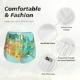 thumbnail image 4 of Susaid USA Tourist Map Print Women's High Waisted Running Shorts Quick Dry Athletic Gym Track Workout Shorts Zip Pocket-Small, 4 of 7