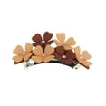 thumbnail image 4 of Unique Bargains 1 Pc Elegant Four-leaf Clovers Hair Clips for Home Coffee Color, 4 of 5