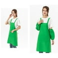thumbnail image 4 of Fwttom Cotton Aprons for Women with Pockets - Chef Apron Adjustable Bib Waterproof, Breathable Kitchen Aprons for Cooking, Dishwashing, BBQ, Drawing, 4 of 5