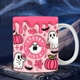 thumbnail image 4 of Konghyp Halloween Coffee Mug Water Mug Pumpkin Ghost Design, Unique Ceramic Cup for Hot Beverages, Perfect Gift for Halloween Lovers, Fun Decor for Fall, 4 of 5