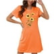 thumbnail image 1 of Camisón corto de talla grande para mujer, camisón de manga corta con estampado de pecho a la moda, camisón para mujer, 1 of 2