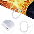 thumbnail image 4 of Starfish Waterproof Printed Bathroom Curtain Set with Hooks - Stylish Bathroom Decoration, 4 of 5