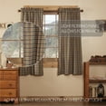 thumbnail image 2 of VHC Brands Rustic & Lodge Window Wyatt Short Curtain Panel Pair, Khaki Tan, 2 of 7