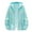 Light Blue, variant on Jackets for Men Colorful Gradient Bright Zip Up Hooded Jacket with Pocket Long Sleeve Relaxed Fit Men Jacket Winter