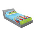thumbnail image 2 of Ambesonne Colorful Fitted Sheet & Pillow Sham Set, Cartoon Animal Sun, Twin, Multicolor, 2 of 2
