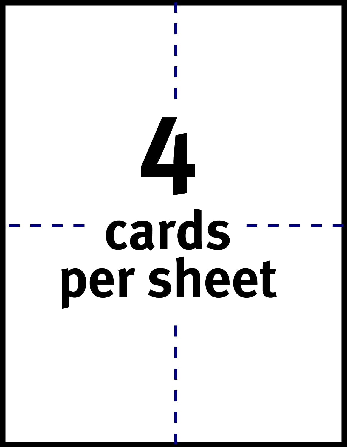 Printable Postcards for Inkjet Printers, 4.25