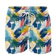 thumbnail image 4 of Short Para Hombre Men's Shorts Cargo Men's Shorts Men's Special Print Drawstring Waistband Beach Casual Pocket Trouser Shorts Pants Multicolor M, 4 of 4