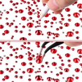 thumbnail image 4 of 2000 pcs Flat Back Stones Rhinestones 6 Sizes (Red). Craft and decoration material., 4 of 5