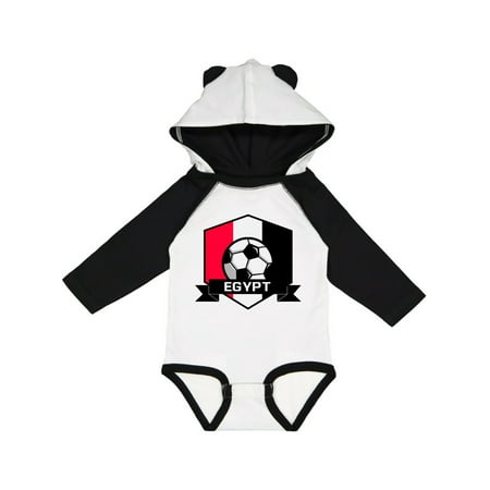 

Inktastic Soccer Egypt Flag Banner Gift Baby Boy or Baby Girl Long Sleeve Bodysuit