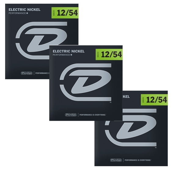 Dunlop Guitar Strings 3-Pack Electric Nickel 12-54