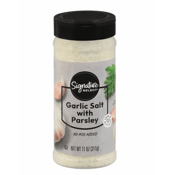 Signature S Garlic Salt with Parsley Seasoning Blend, 11 oz