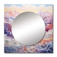 thumbnail image 2 of Designart "Views of the Majestic Mountains I" Mountains Square Mirror For Wall Decor - Large Multicolor Square Printed Wall Mirror Art - Square Traditional Mirror - Wall Mounted Square Large Mirror, 2 of 5