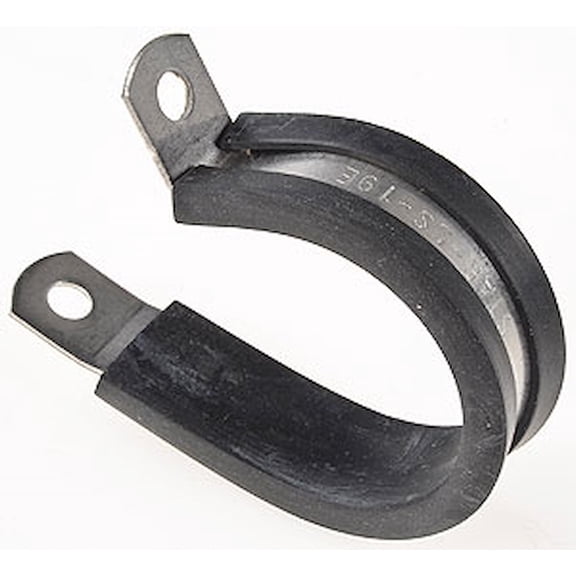 JEGS 82040 Stainless Steel Cushion Clamps Fits -16 AN Hose 1.200 in. I.D. Rubber