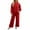 Red, variant on Womens 2 Piece Lounge Sets Solid Color Sequins Sparkly Sweatshirt Wide Leg Trousers Tracksuit Jogger Pants for Party