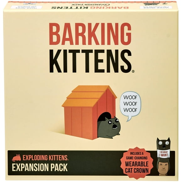 Set de expansión Exploding Kittens Barking Kittens, 20 cartas