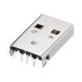 thumbnail image 3 of Unique Bargains PCB USB Connector A Type 2.0 Male Jack 90 Degree Straight Insert Sinking Plate 10Pcs, 3 of 4