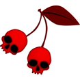 thumbnail image 3 of CafePress - Skull Cherries - Women's Dark Pajamas, 3 of 4