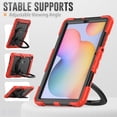 thumbnail image 5 of for Samsung Galaxy Tab S6 Lite Case 10.4 inch, 360 Rotating Shockproof Cover with Stand, Handle, Shoulder Strap (SM-P610/P615/P613/P619), Red, 5 of 7