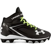 Under Armour Kid's UA Crusher RM Jr Football Cleats, Black/Black, 3 M US