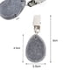 thumbnail image 4 of Pesas para mantel, 8 piezas Pesas para mantel de piedra con clip, Pesas para mantel de mármol, Colgante para mantel, Clip para mantel de piedra para exteriores, camping, picnic, fiesta y jardín, 4 of 4