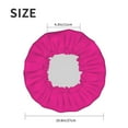 thumbnail image 6 of Kll Darkmagenta Pattern Shower Cap & Bath Cap For Women,Reversible Oversized Waterproof Shower Caps For All Hair Lengths,Elastic Reusable Bathing Hair Cap, 6 of 9