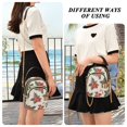 thumbnail image 6 of FORMRS Crossbody Bag for Women Quilted Travel Shoulder Cell Phone Purse with Chain Strap Handbag, Red Christmas Poinsettia, 6 of 7