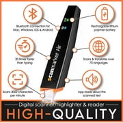 Scanmarker Air – Scan Translator Pen with Text-to-Speech and Multilingual Translation – Reading Tool for Dyslexia, Students & Professionals – Compatible with Mac, Windows, iOS & Android – Black