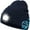 Navy Blue, variant on Bluetooth Beanie Hat with Light, Unisex USB Rechargeable LED Headlamp Cap with Headphones, Built-in Speakers & Mic Winter Knitted Night Lighted Music Hat, Christmas Gifts for Men Him Husband (Grey)