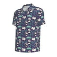 thumbnail image 3 of Daiia Bamboo Panda Pattern Men’s Polo Shirts,Solid Deck Shirt,Classic Fit, Breathable Cotton Polo for Casual and Sport Wear-Medium, 3 of 9