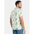 thumbnail image 3 of Peanuts Men's and Big Men's Spike Snoopy Desert Button Down Hawaiian Shirt, Sizes XS-5XL, 3 of 5
