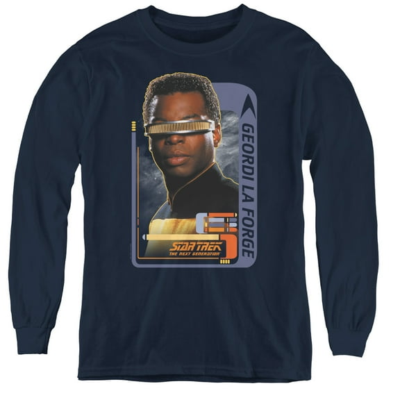 Star Trek - Geordi Laforge - Youth Long Sleeve Shirt - Small