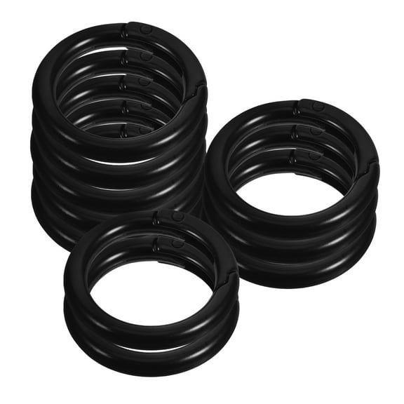 MLINS 10pcs Spring Ring Buckle Keychain Alloy Open Ring Keychain Loop Trigger Spring Keyring Buckle For Jewelry Bag And Keyring Round Carabiner Clip