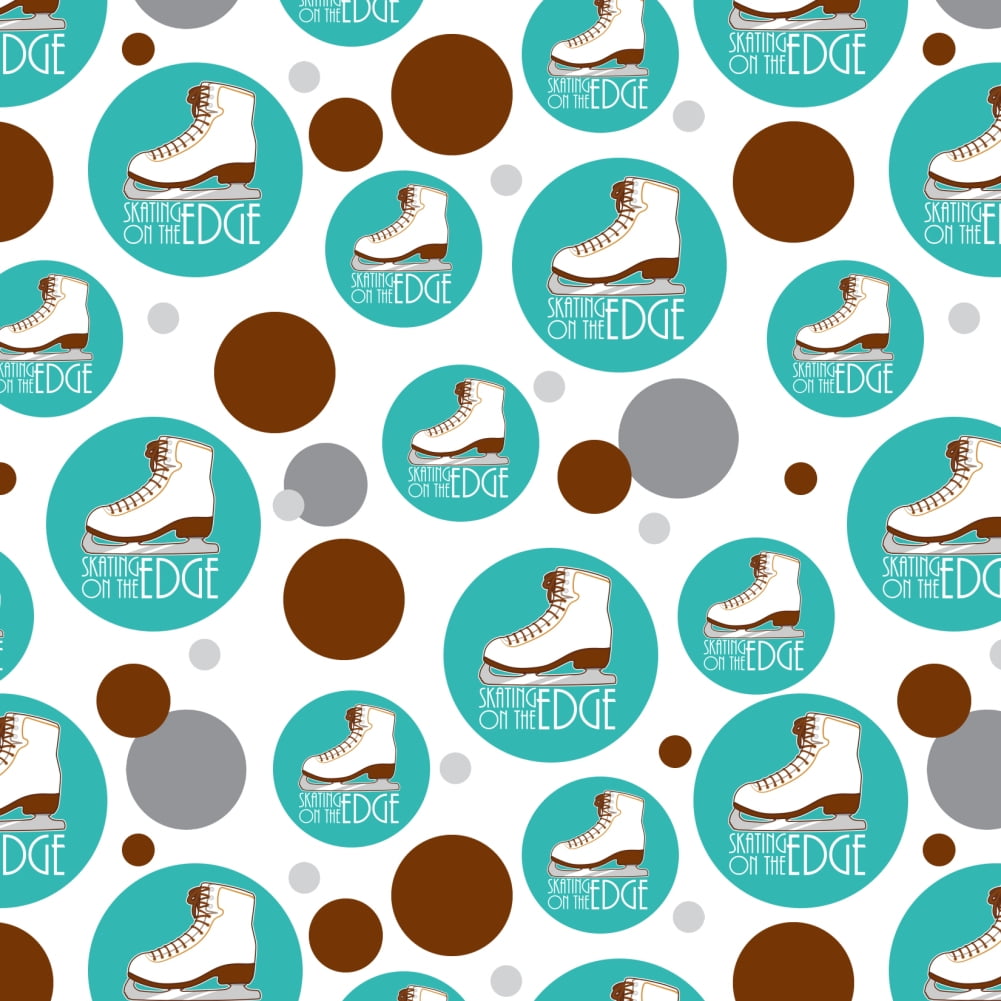 Ice Skates Figure Skating Living On The Edge Premium Gift Wrap Wrapping