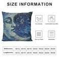 thumbnail image 5 of PRATYUS Sun and Moon Throw Pillow Covers for Sofa Travel, Hippie Starry Sky Pillow Covers Boho Stars Galaxy Decorative Pillow Covers, Sparkle Stars Universe Cushion Cases, Black Blue Red White, 5 of 5