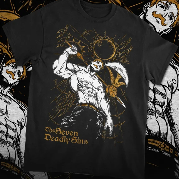 Nanatsu No Taizai – Escanor Anime Manga T-Shirt Black S- 5XL Gift For Friends