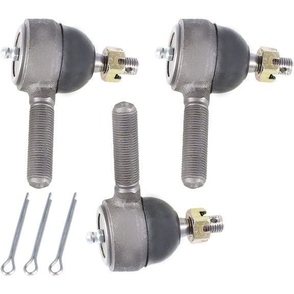 waltyotur Set of 3 Tie Rod End with Grease Fitting 7540 7539 Replacement for Club Car DS Golf Carts 1976-2008