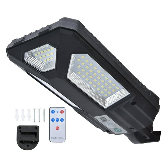 Lámpara de pared para jardín, luz solar 87LED, luz solar para jardín, luz remota para jardín construida para el futuro Jadeshay A