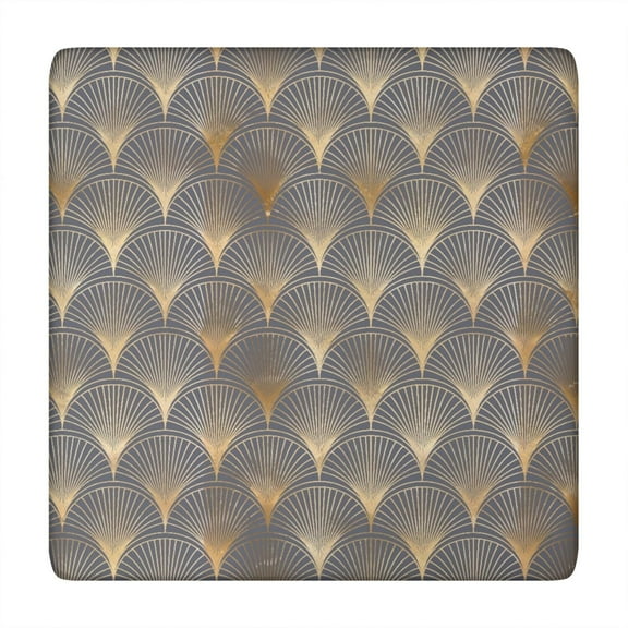 Square Tablecloth with Elastic Edges 34 * 34 Inch Waterproof Grey Bronzing Table Cover Washable Indoor and Outdoor for Party Kitchen Dinner Banquet Patio Picnic