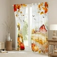 thumbnail image 3 of Manfei Western Rustic Farmhouse Blackout Curtains Set of 2 (52x84 Each),Country Pumpkin Sunflower Window Curtains,Hello Fall Curtains and Drapes For Men Women,Ultra Soft Home Decor, 3 of 6