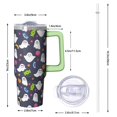 thumbnail image 2 of Halloween Cup, Skull Spider Tumbler with Handle and Straw 30oz, Spooky Coffee Travel Mug Gift, 2 of 5