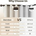 thumbnail image 4 of Curtain Rods for Windows to Adjustable Heavy Duty Wrap Around Curtain Rod Outdoor Indoor Room Divider Modern Drapery Pole ”, 4 of 8