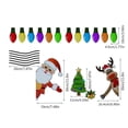 thumbnail image 2 of Pegatinas de coche, bombillas decorativas, imanes de nevera magnéticos festivos, Navidad, repuesto artesanal, tira reflectante creativa, 2 of 5