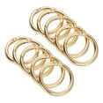 thumbnail image 1 of Unique Bargains Light Gold Zinc Alloy Spring Gate O Ring Snap Clip Buckle 10 Pack, 1 of 5