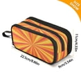 thumbnail image 3 of Pencil Bag 8.86*3.54*4.33 Inches Pencil Bag pencil Cases Pencil Bags are Suitable For Study, Work, Outings, Travel and Going Out Orange Stripe, 3 of 8