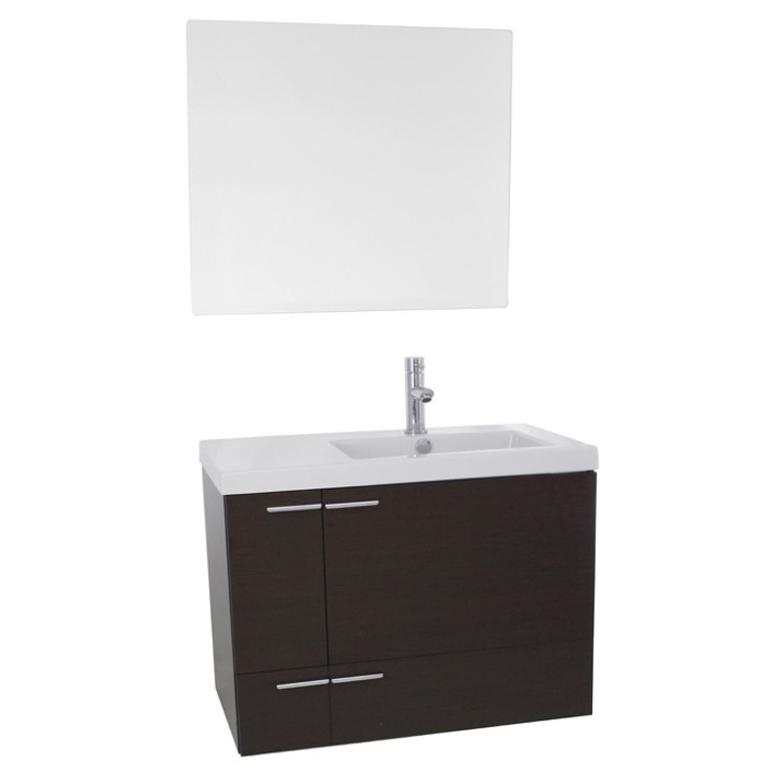 Acf By Nameeks New Space 31 In Single Bathroom Vanity Set With Square Sink Walmartcom Walmartcom