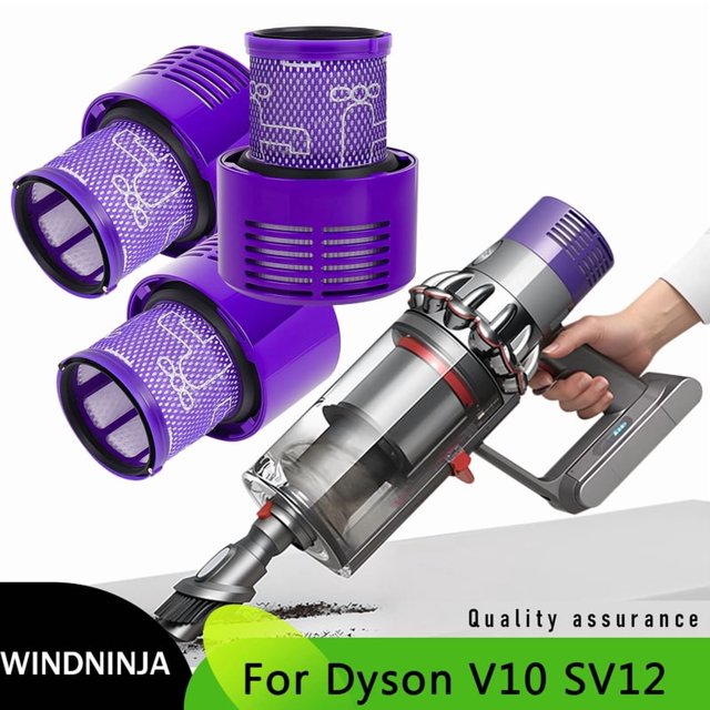 3 Pzas Reemplazo de Filtro para Dy*son V10 SV12 Repuestos de Aspiradora Lavables Accesorios de Filtro HEPA Limpieza Del Hogar Consumibles