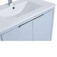 thumbnail image 6 of Fine Fixtures Opulence Collection 30 in. W x 18 in. D x 33 in. H Bathroom Vanity in Pastel Blue with White Ceramic Sink - Chrome hardware, 6 of 9