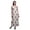 White, variant on Bimba Floral Women Summer Printed V Neck Long Maxi Dress Holiday Resort Wear-Large