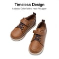 thumbnail image 4 of Zapatos de Vestir para Niños DREAM PAIRS Talla 8 Marrón Cuero Sintético, 4 of 6