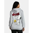 thumbnail image 3 of Peanuts Women's Snoopy Front Back Embroidered Graphic Hoodie, Sizes XXS-XXL, 3 of 5